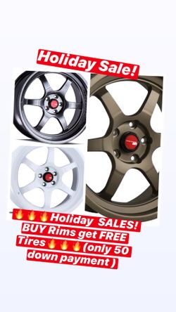 🔥🔥🔥Holiday SALES! BUY Rims get FREE Tires🔥🔥🔥(only 50 down payment / no credit needed )