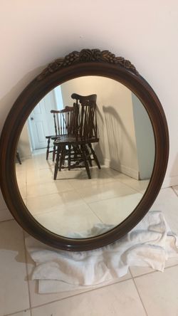 Mid Century Oval Mirror