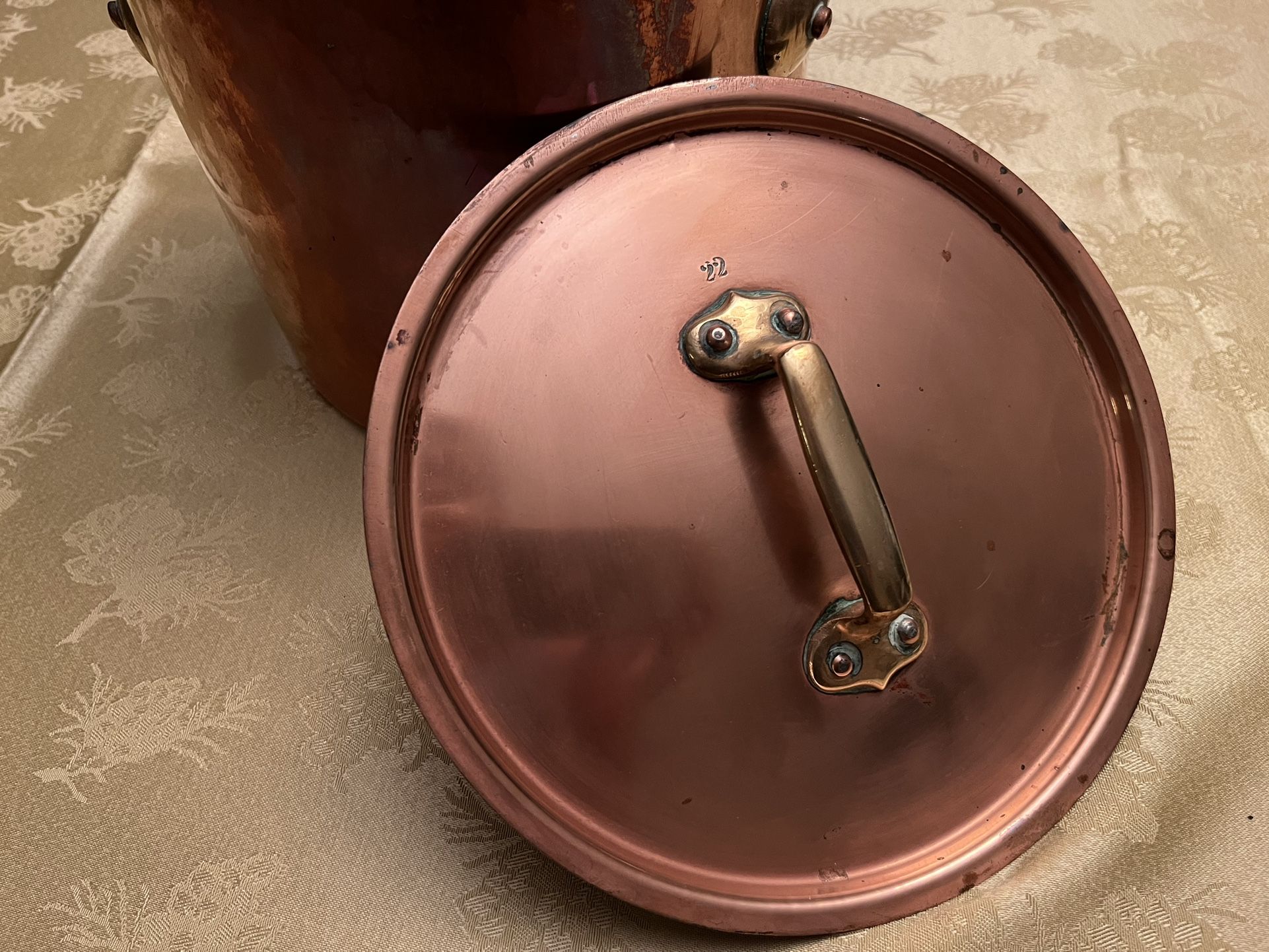 Stock Pot With Lid Antique