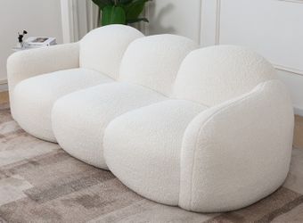 New 3 Seat Teddy Velvet Sponge Foam. 91x41x30H. Free Delivery!