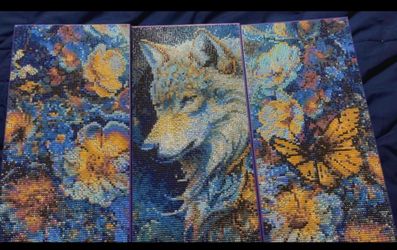Wolf canvas diamond art