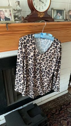 Leopard print blouse