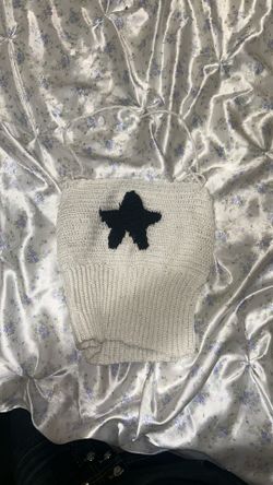 Cute Handmade Star Knit Top