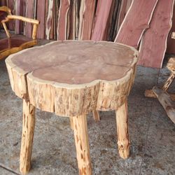 Big Cedar Slice Table And More 