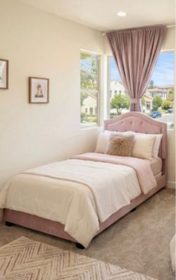 Twin velvet bed frame