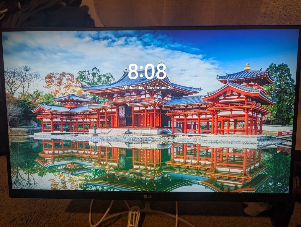 LG 27U411A-B 27-inch Full HD (1920 x 1080) IPS Computer Monitor, 120Hz, HDR10, Rea