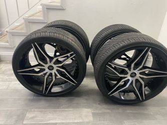 22” rims and tires