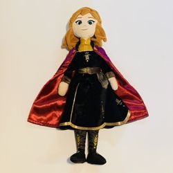 Ty Sparkle Disney Frozen 2 Anna 16" Plush Doll Stuffed Princess with Cape USED