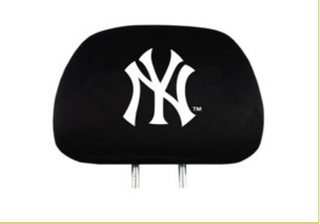 $20 New York Yankees 2 In A Set Car Headrest Covers