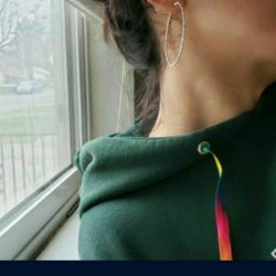 Sterling Silver Hoop Earrings Brand New 925