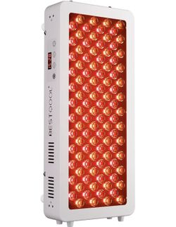 Bestqool Red Light Therapy Device for Body, Skin. Near Infrared Light Therapy, 100 Clinical Grade Dual Chip LEDs, 660nm 850nm High Power Red Light Pan