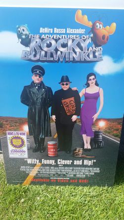 The Adventures Of Rocky And Bullwinkle Cardboard Movie Print