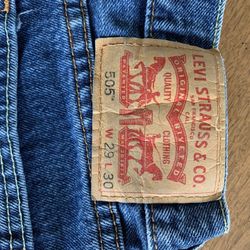 Boys Levis 505 jeans W 29 L 30
