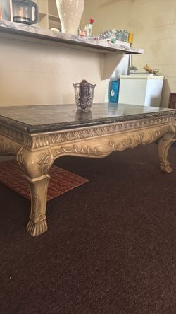 Marble coffee table