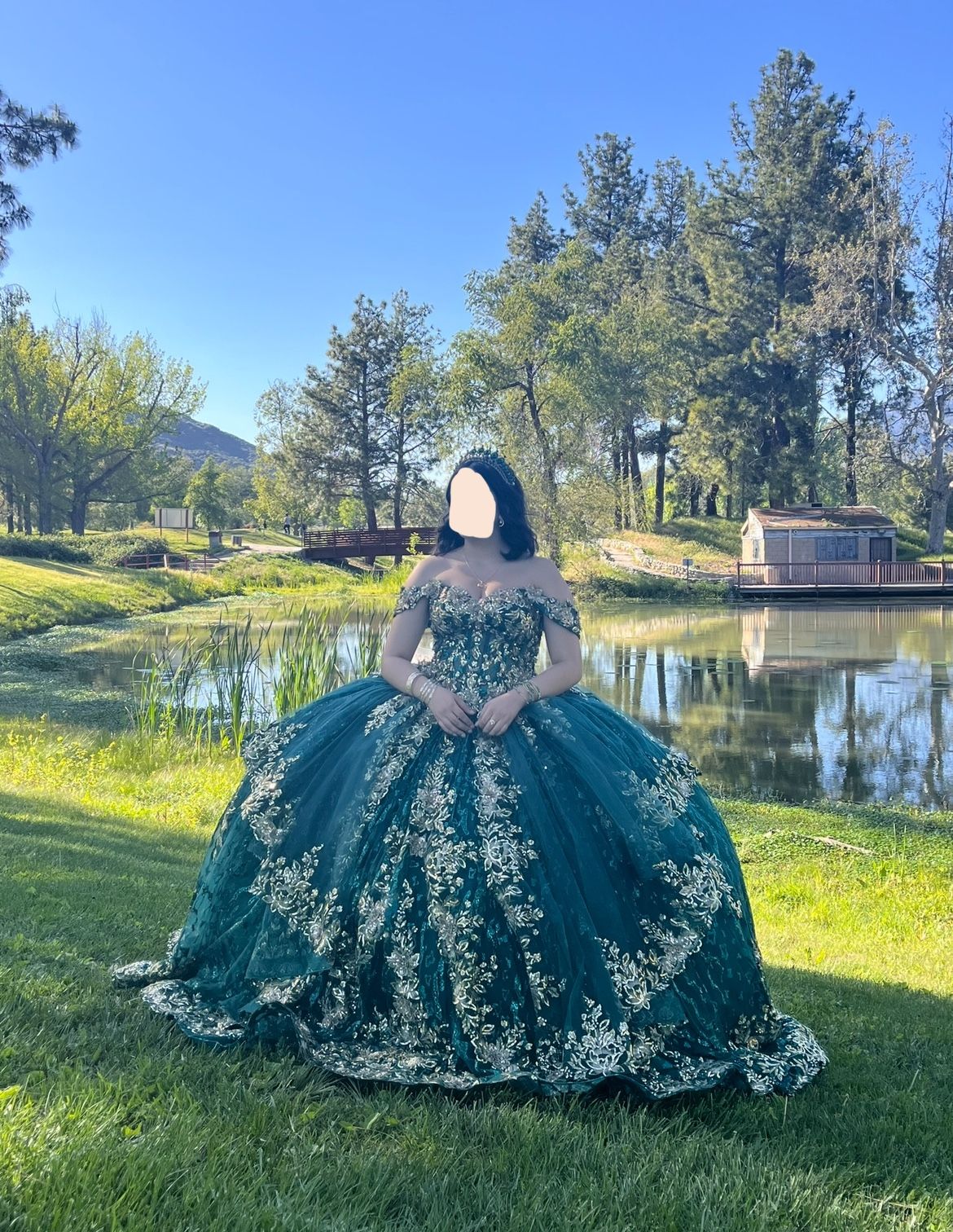 Dark Green Quinceanera Dress