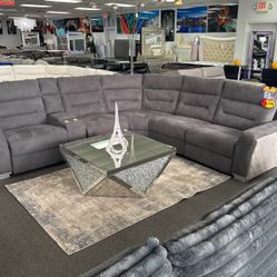 Limited Time Special✅Beautiful Light Grey Power Reclining Sofa Sectional Available Limited Offer $1799
