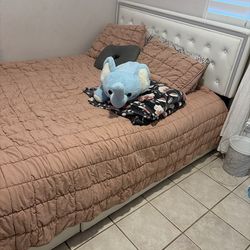Queen size frame, and mattress for sale