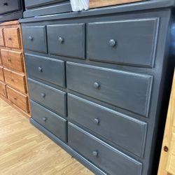 Grey Nine Drawer Dresser Cajonera New 