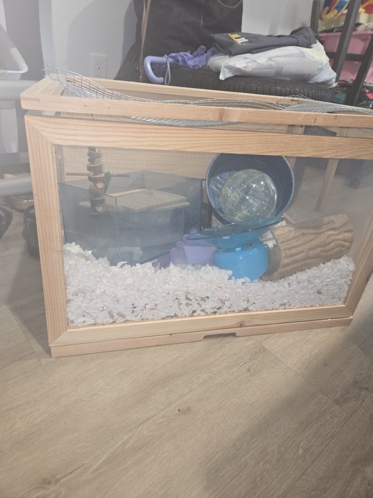Hamster Enclosure and Acessories