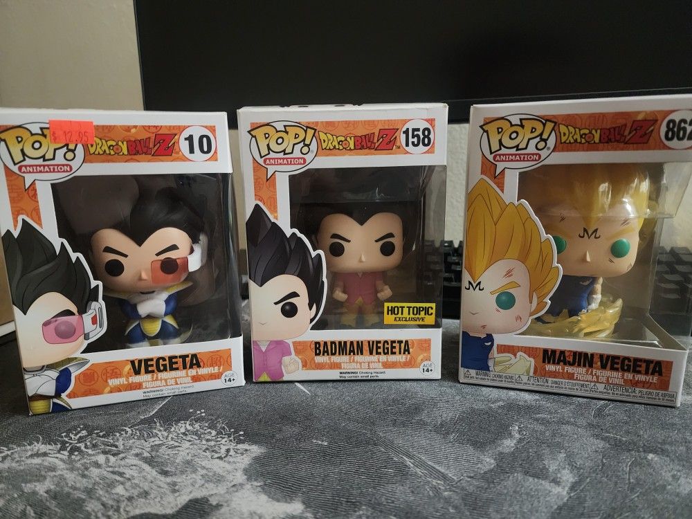 Funko Pops Vegeta Dragon Ball Z Collection