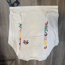White multi color chrome hearts long sleeve