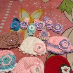 Baby Crochet Hats And Baby Headbands Hats $10 The Headbands $5