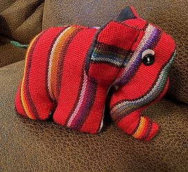 Handcrafted Guatemalan Elephant Plush