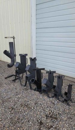 Handmade Welded Rocket Stoves