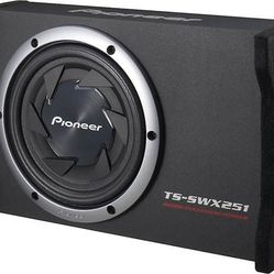 

Pioneer TS-SWX251Compact sealed enclosure with one 10" shallow-mount sub

