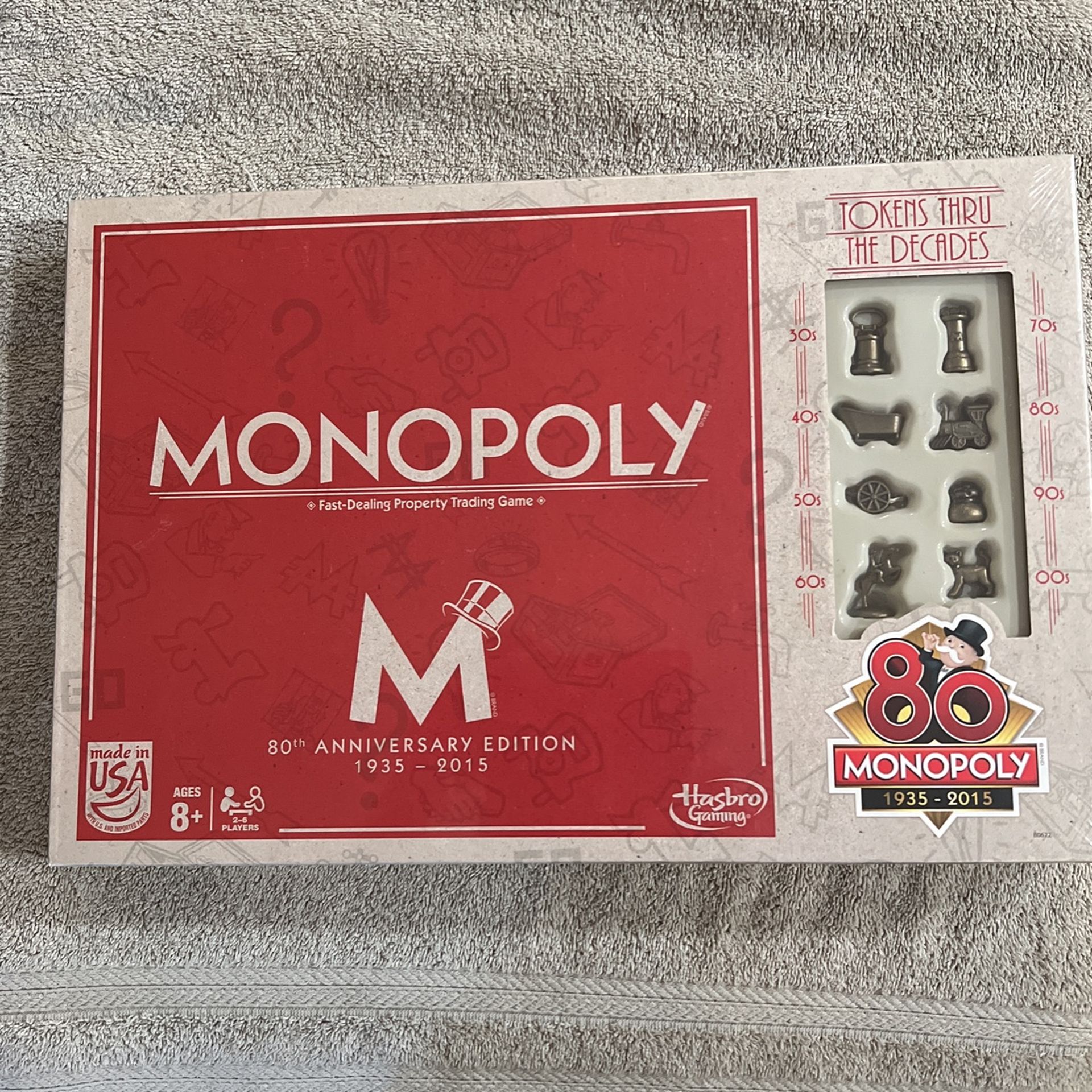 BRAND NEW Monopoly 80th Anniversary Edition Board Game