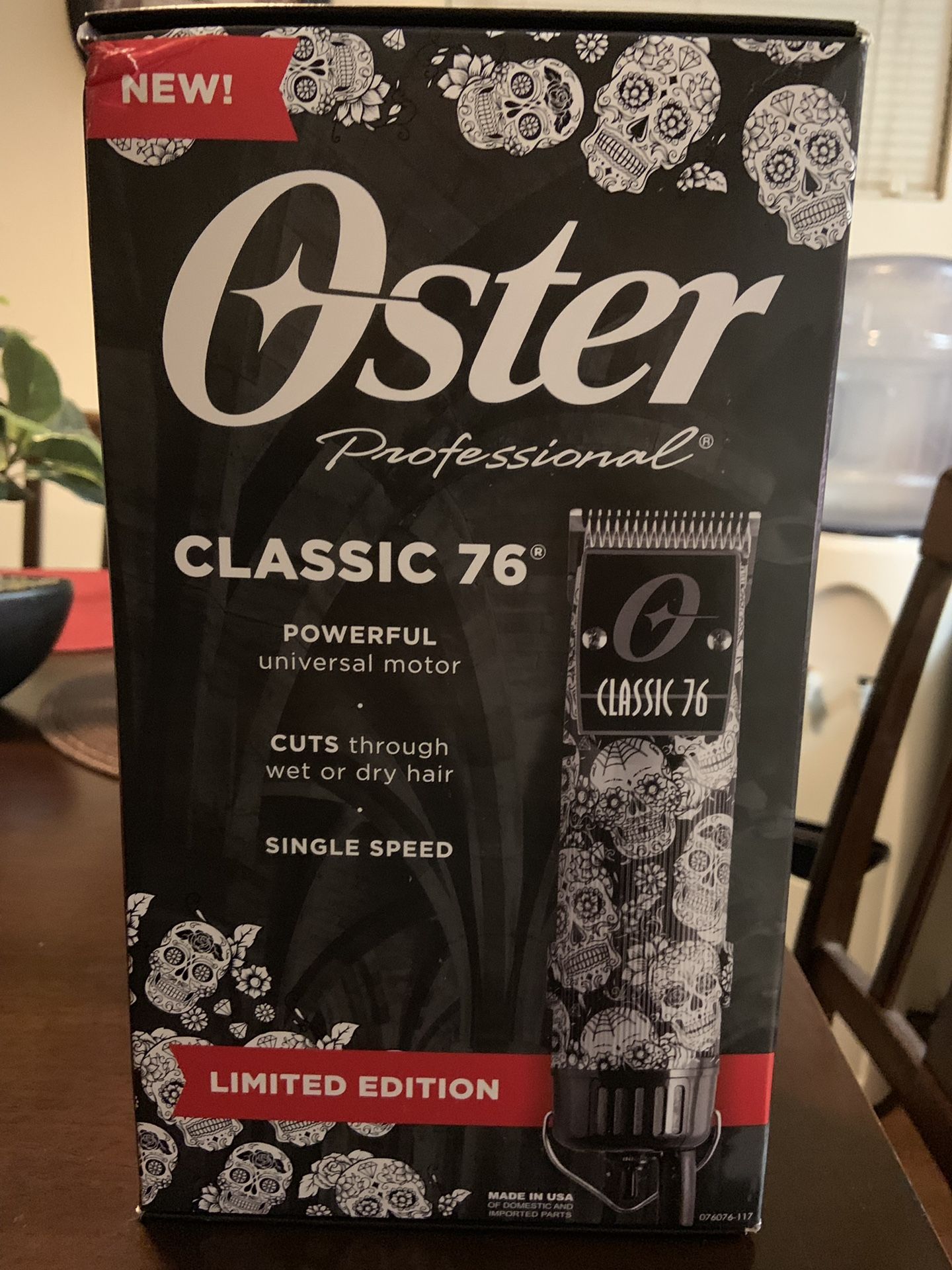 Brand new Oster Professional classic 76 hair clipper it’s worth $250.00 in stores