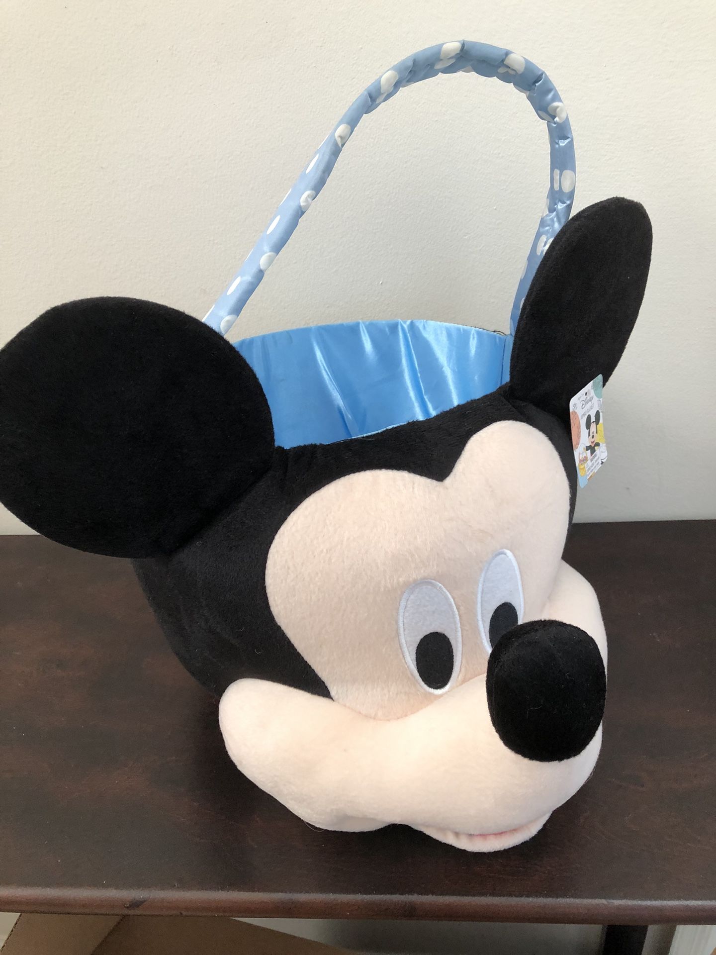 Disney Mickey Mouse Plush Treat Basket