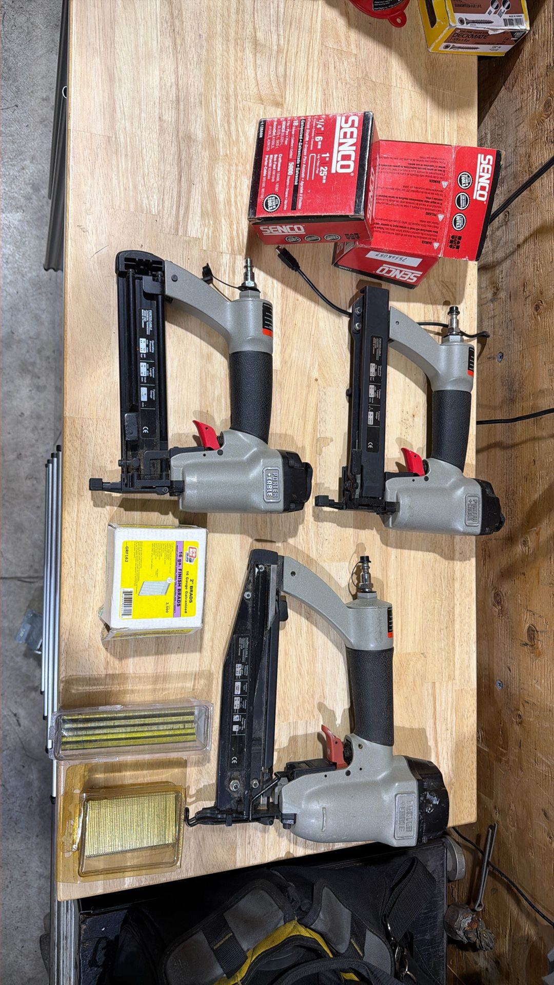 Porter Cable Trim And Staple Air Guns With Bag