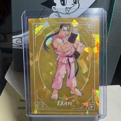 Street Fighter Alpha Card smith Dan Gold Refractor