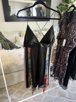 Y2K 100% Silk ‘Single Dress’ L