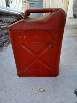 Vintage USMC 5 gallon metal Jerry can