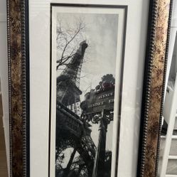Eiffel Tower Wall Art Print Frame