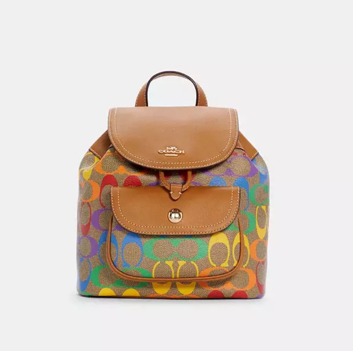 Coach Multicolor Signature Backpack