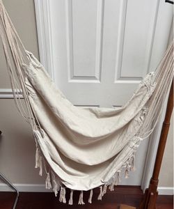 Macrame Canvas Hammock Chair Hanging/Swinging Chair just $7