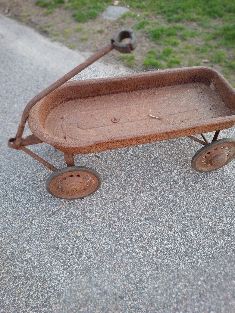 Antique Metal Wagon 
