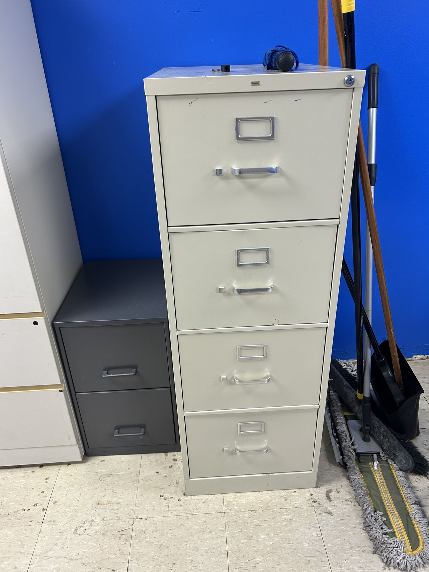 File Cabinets Black For $25 Tall For $30