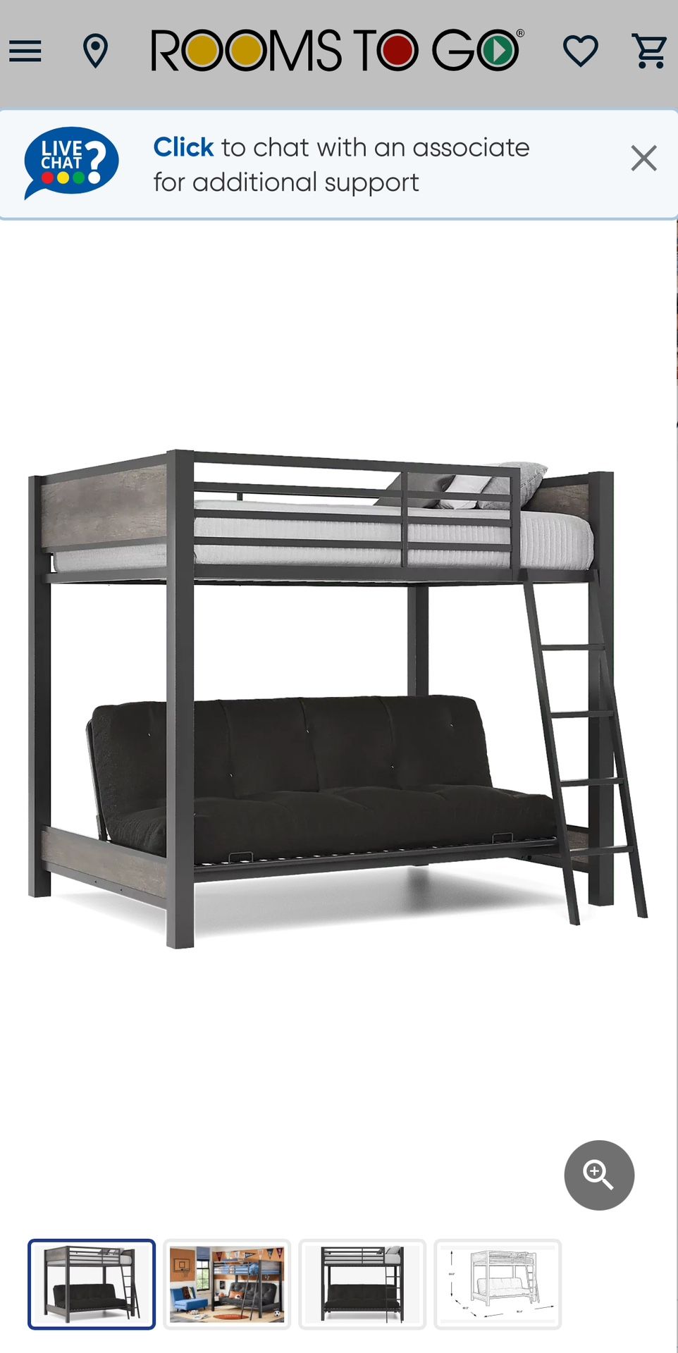 Twin/Futon Bunk Bed