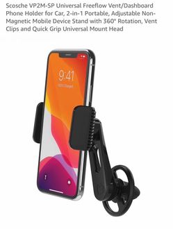 Scosche VP2M-SP Universal Freeflow Vent/Dashboard Car Mobile Phone Mount