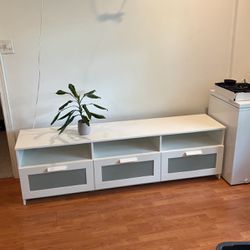 White IKEA Tv Stand 
