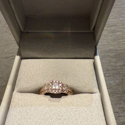 Vera Wang WISH Ring 1 ct tw Diamonds 14K Rose Gold