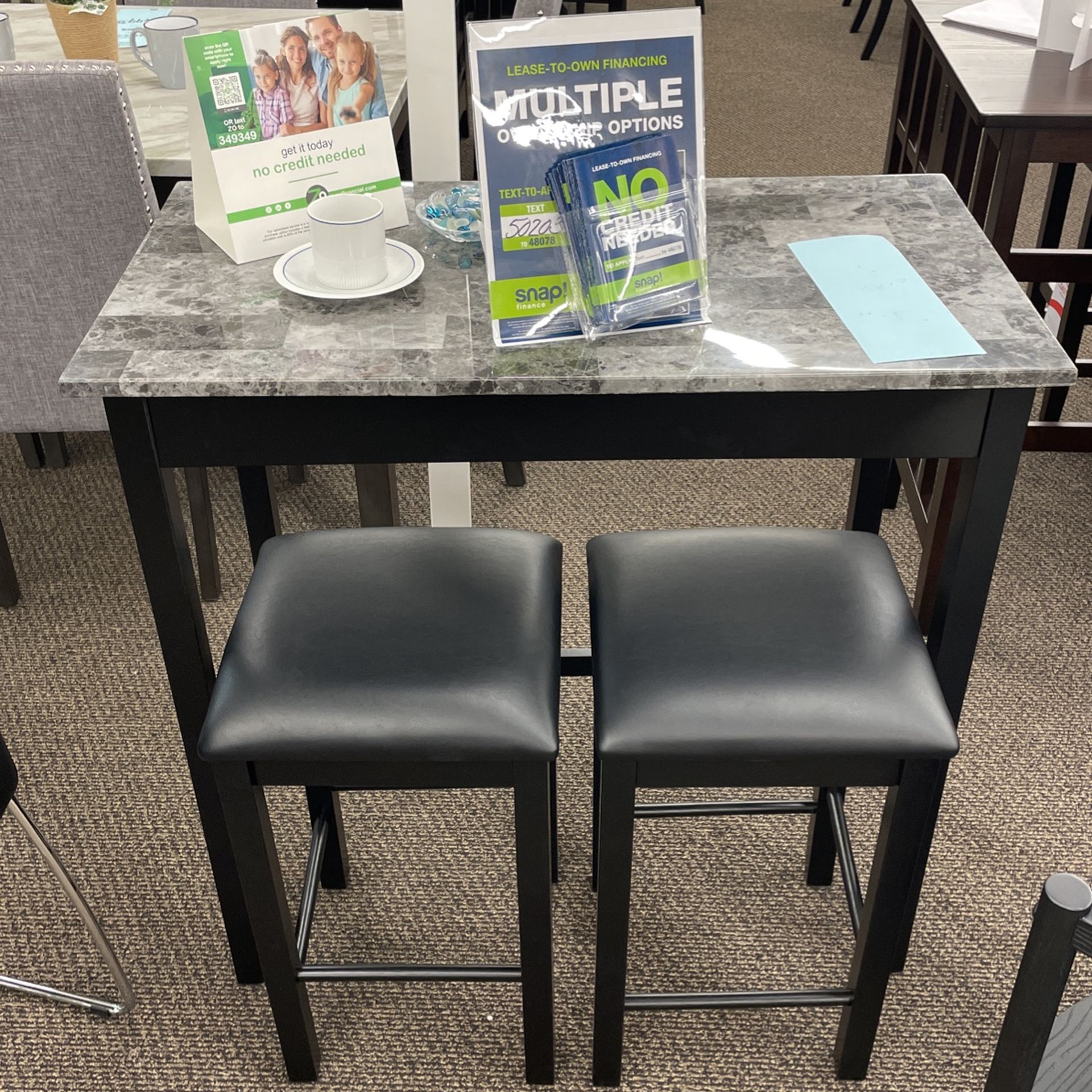 Small Table/bar With 2 Stools