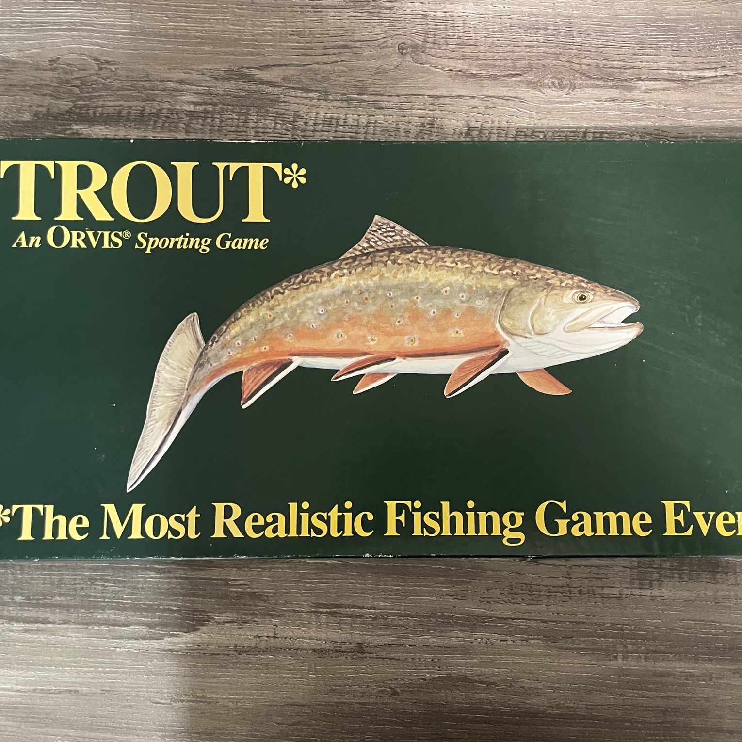 Vintage outlet TROUT ORVIS Sporting Board Game, Realistic Fishing Game 1992