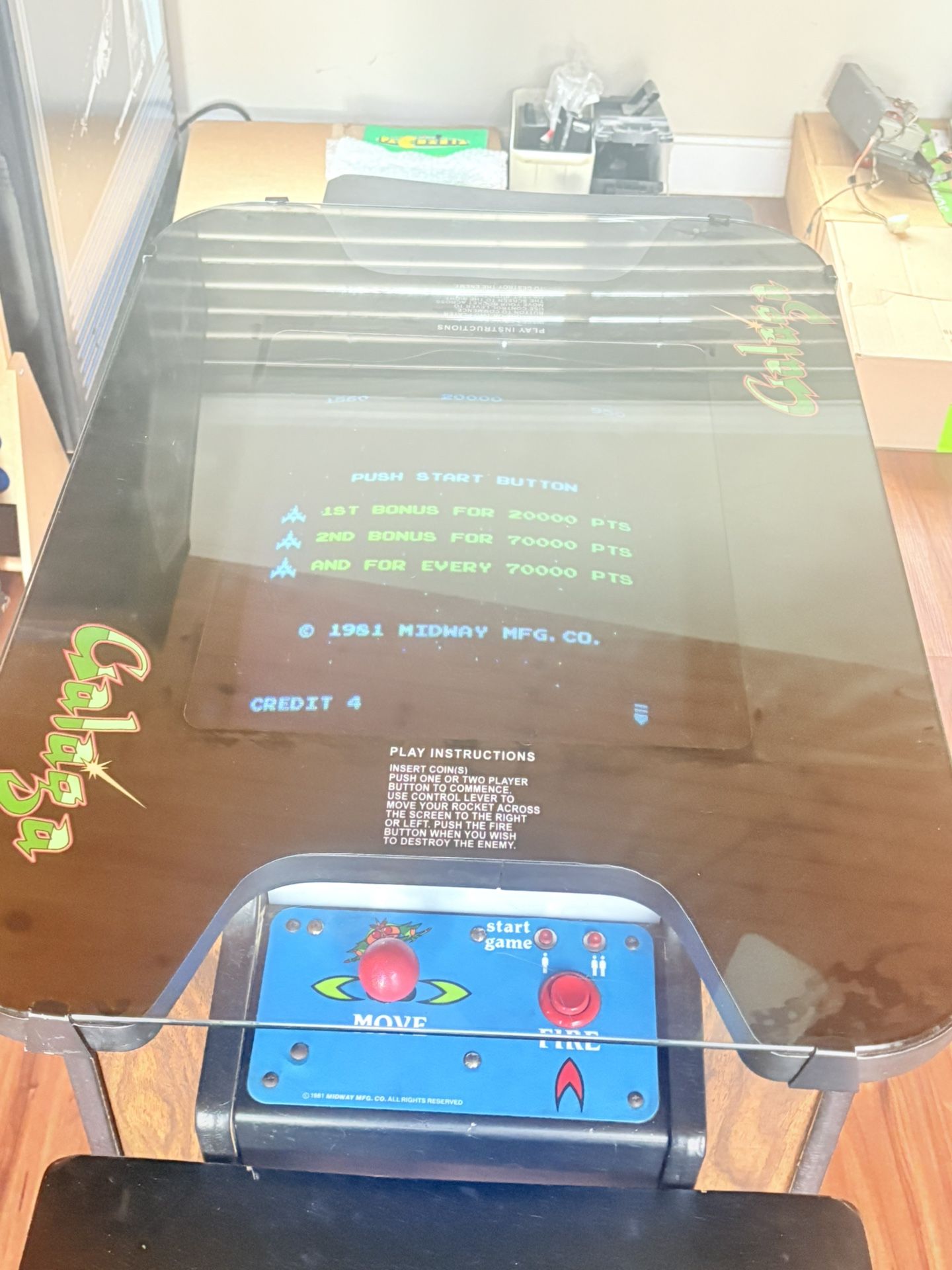 1981 Galaga Midway Cocktail Arcade