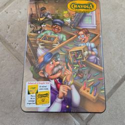 Crayola Collectors Tin Still Sealed With Crayons