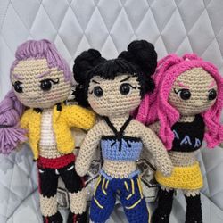 Kpop Demon Hunters Crochet Dolls 